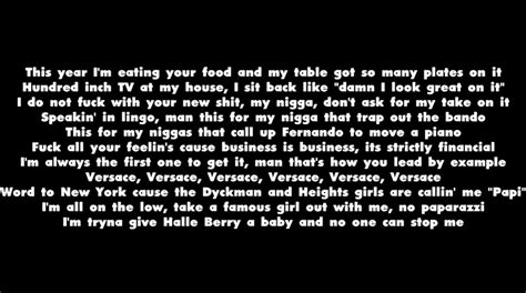 versace lyrics|versace lyrics drake.